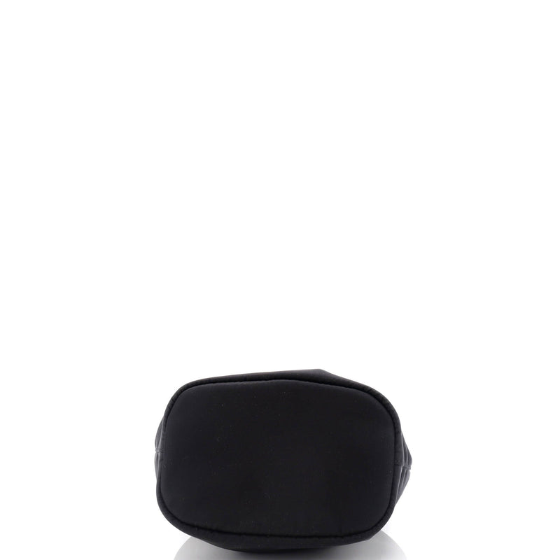 Drawstring Wristlet Bucket Bag Tessuto