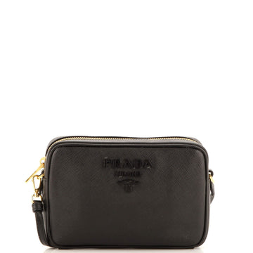 Monochrome Camera Bag Saffiano Leather