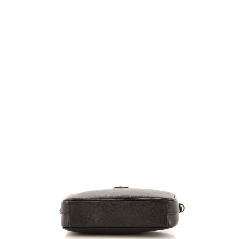 Monochrome Camera Bag Saffiano Leather
