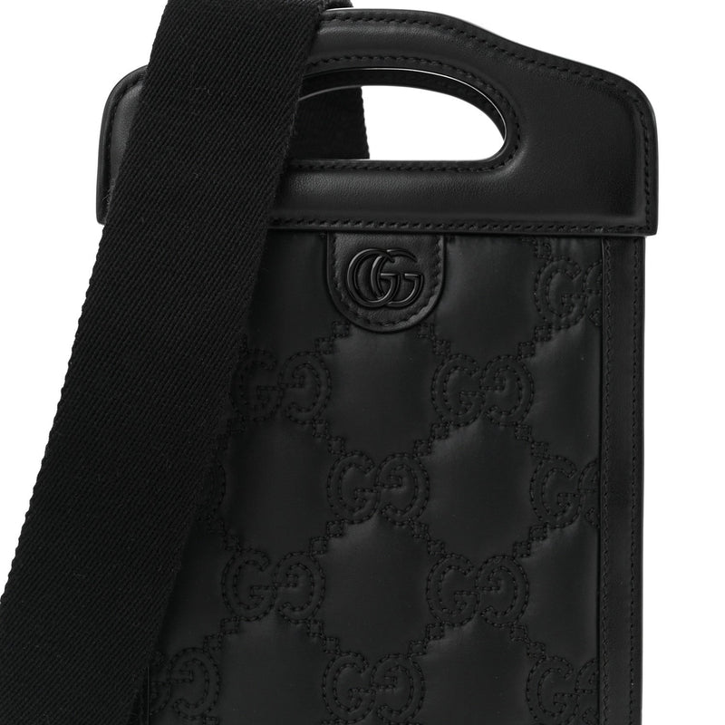 Nylon Calfskin Enamel Gg Matelasse Mini