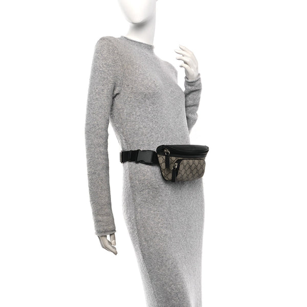 Gg Supreme Belt Bag Black