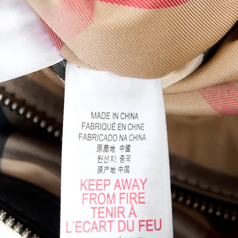 Nylon House Check Quilted Abbey Diaper