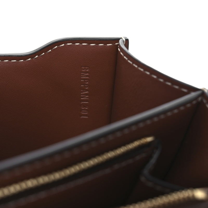 Canvas Calfskin Small Tb Bag Natural