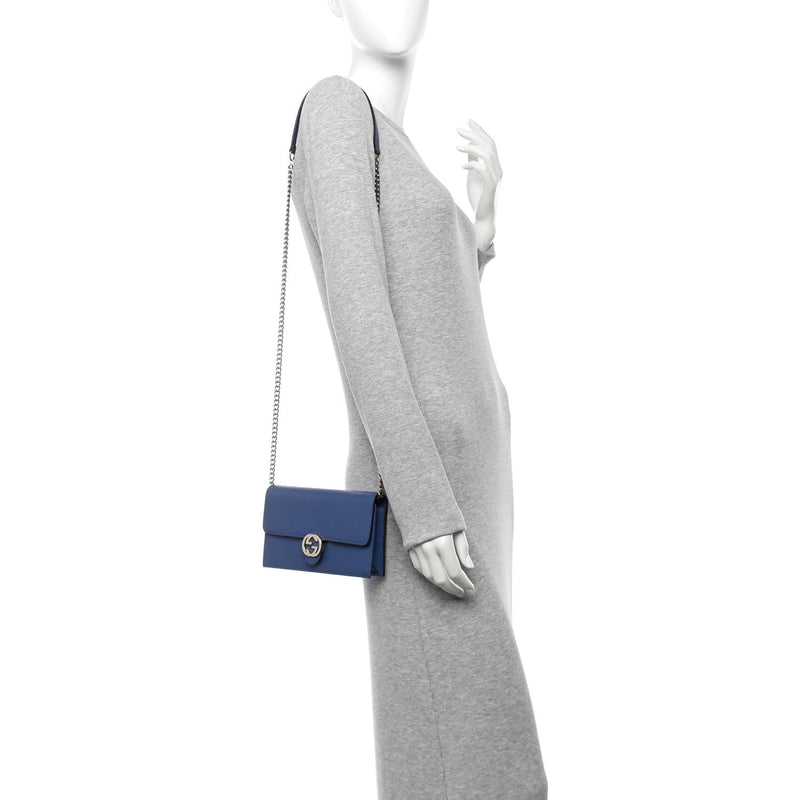 Dollar Calfskin Interlocking G Chain