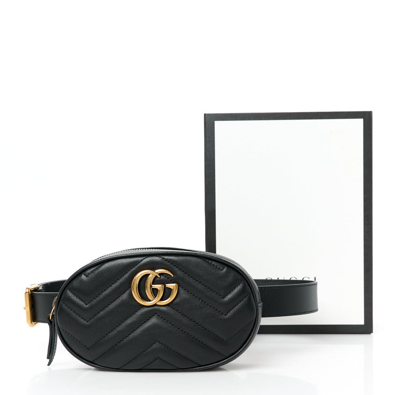 Calfskin Matelasse Gg Marmont Belt Bag