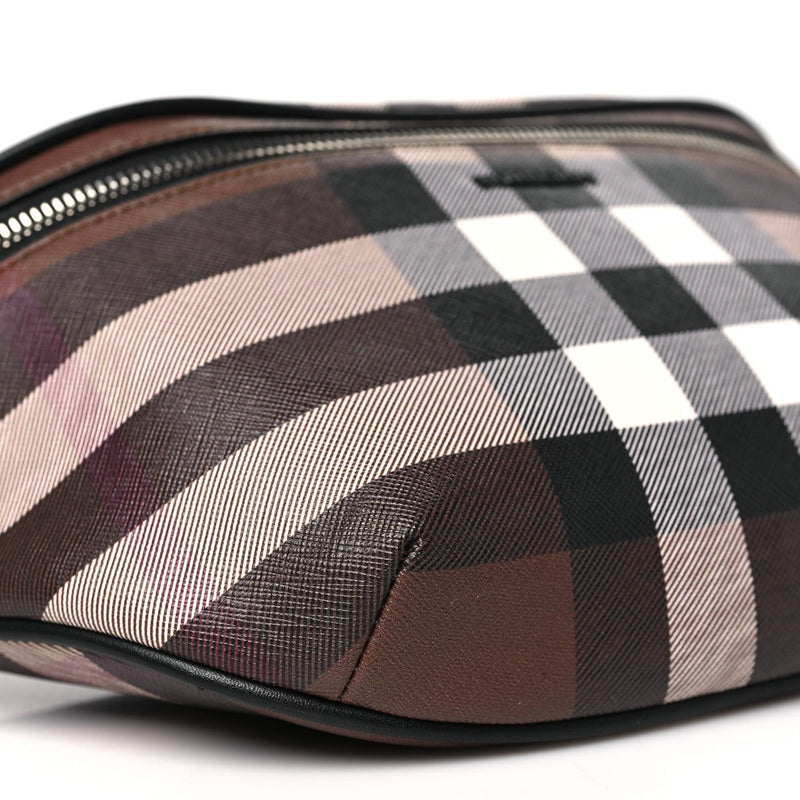E-Canvas Check Cason Bum Bag Dark Birch