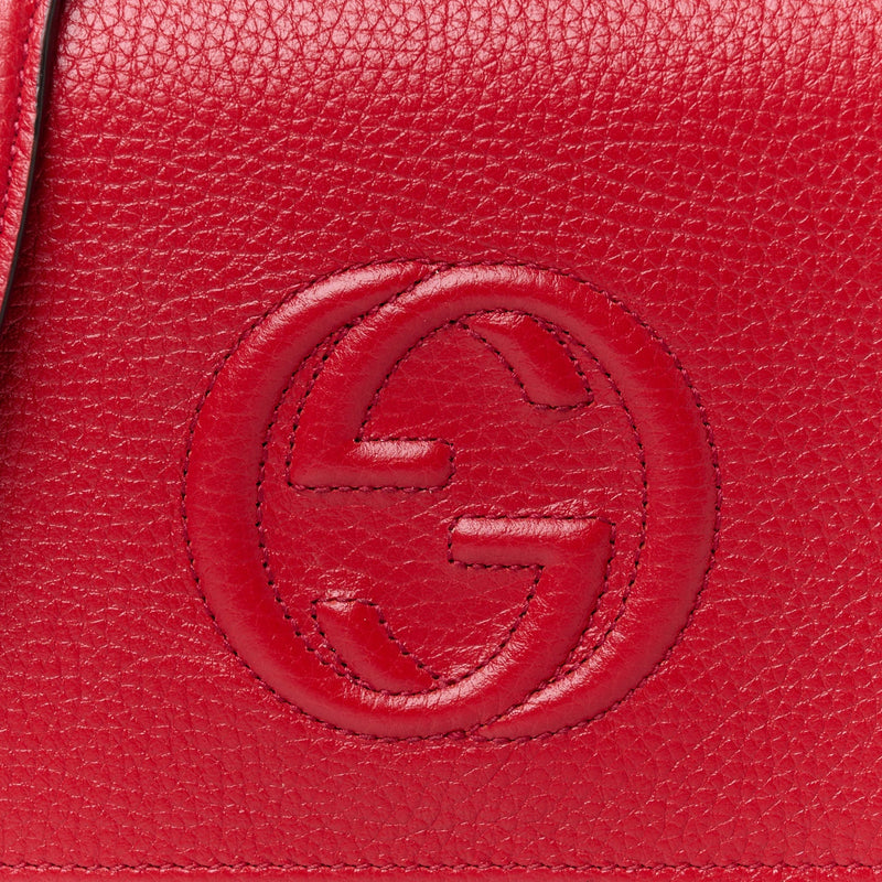 Pebbled Calfskin Soho Wallet On Chain