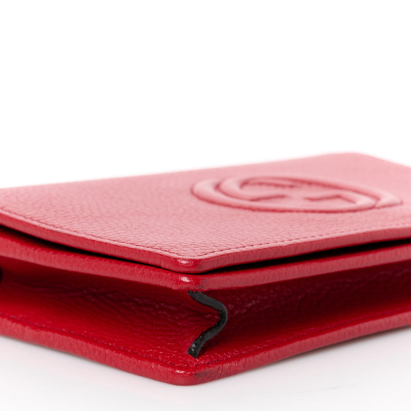 Pebbled Calfskin Soho Wallet On Chain