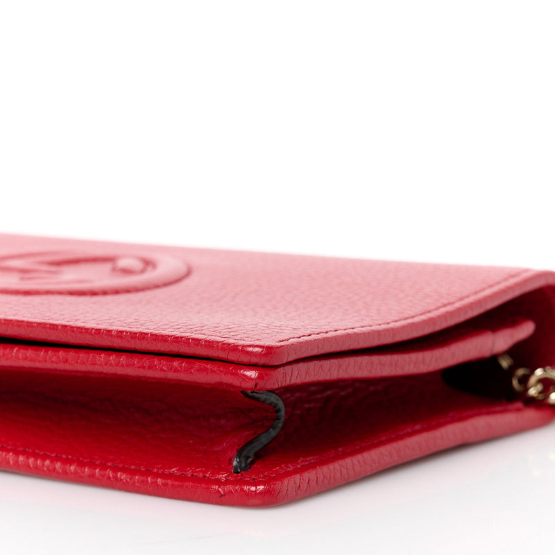 Pebbled Calfskin Soho Wallet On Chain