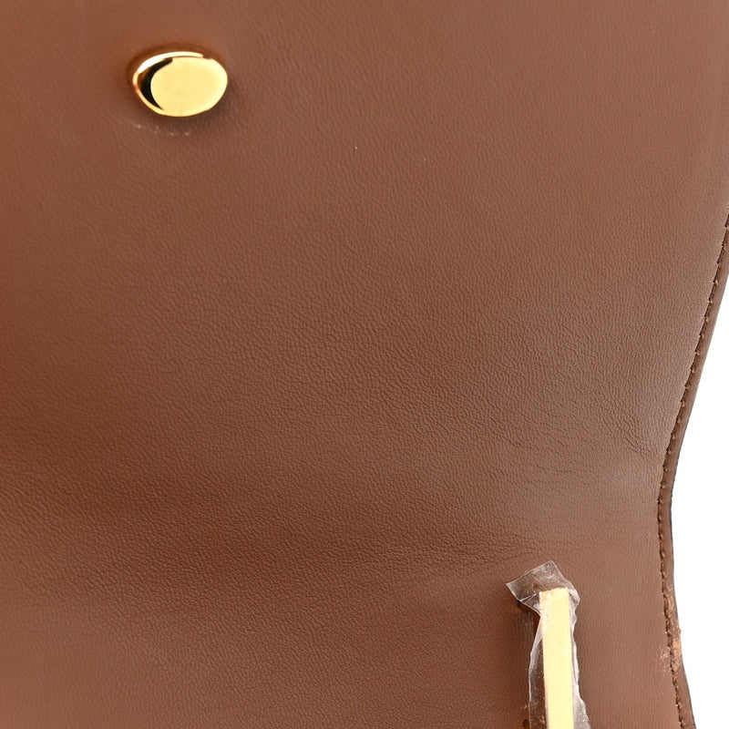 Canvas Calfskin Small Tb Bag Natural