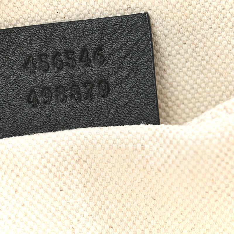 Denim Embroidered Tiger Tote Blue