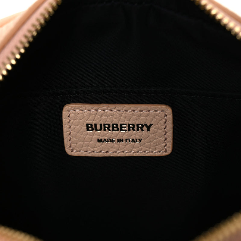 Grained Calfskin Small Camera Bag Peach