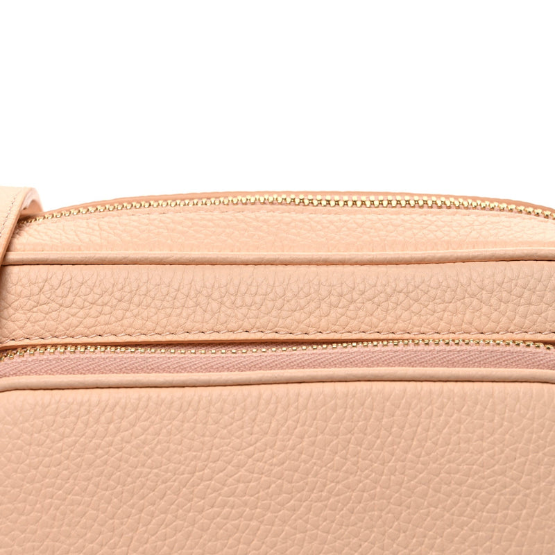 Grained Calfskin Small Camera Bag Peach