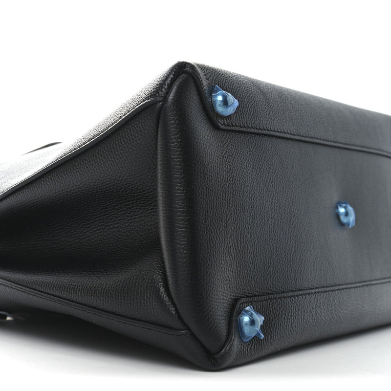 Derby Calfskin Medium Banner Tote Black