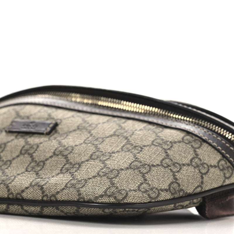 Gg Supreme Belt Bag Dark Brown