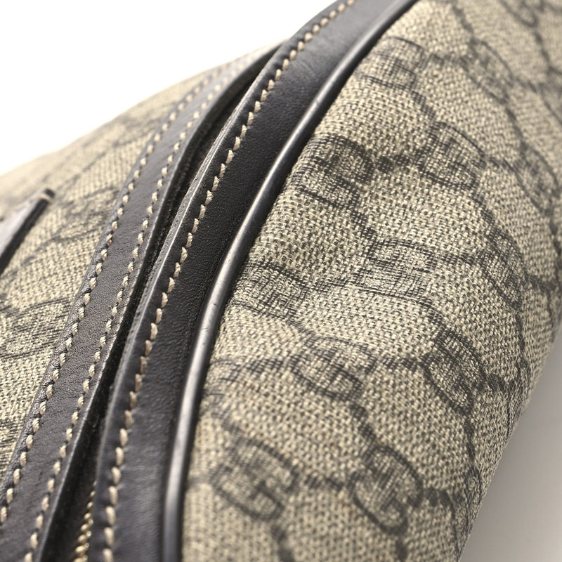 Gg Supreme Belt Bag Dark Brown