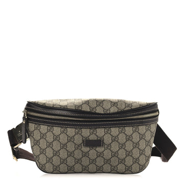 Gg Supreme Belt Bag Dark Brown