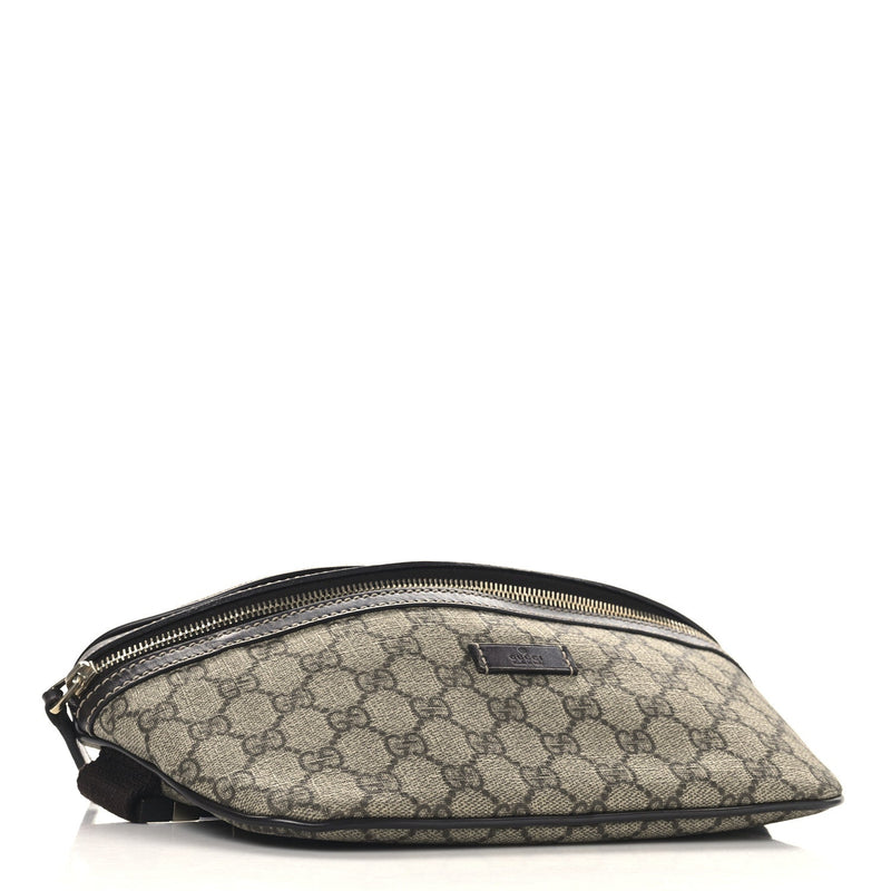 Gg Supreme Belt Bag Dark Brown