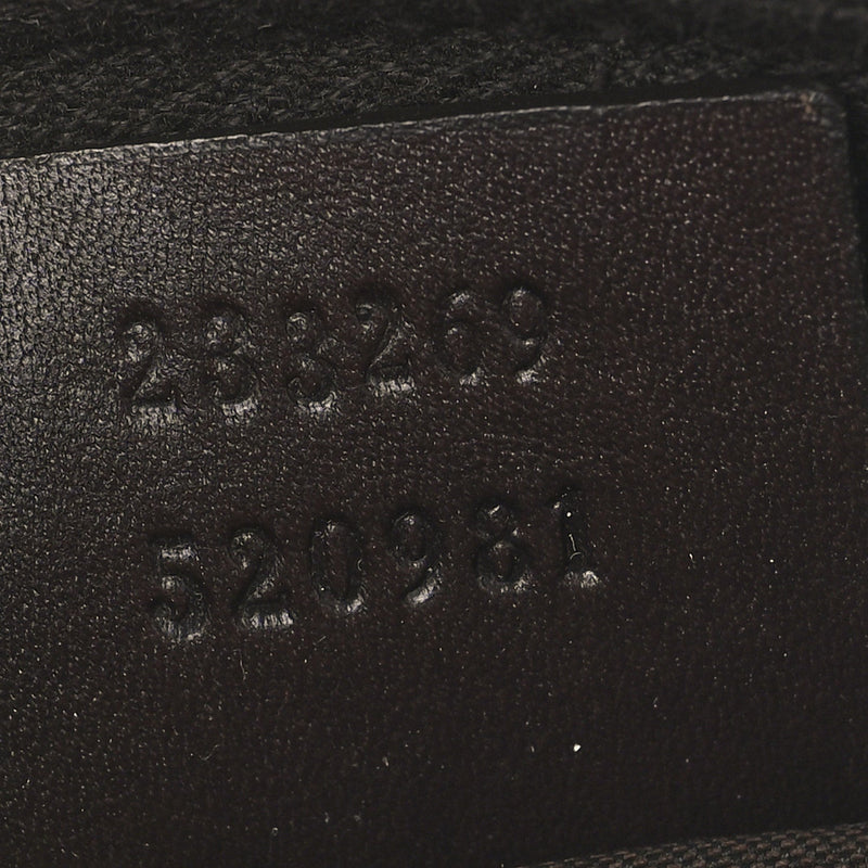 Gg Supreme Belt Bag Dark Brown