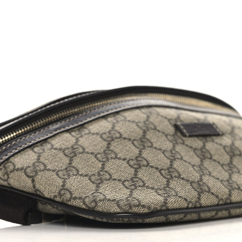 Gg Supreme Belt Bag Dark Brown