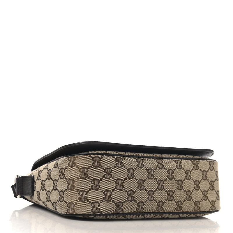 Large Flap Messenger Bag Beige Dark