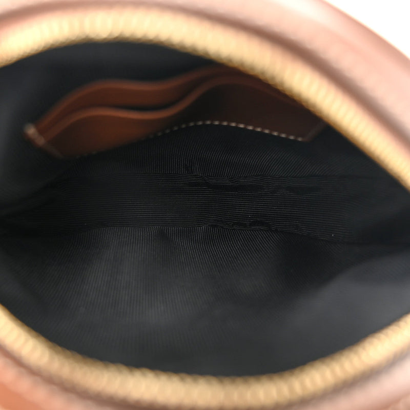 Canvas Calfskin Louise Bag Natural