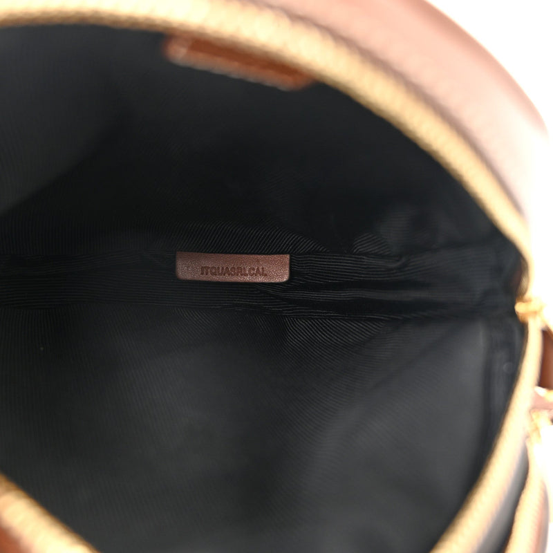 Canvas Calfskin Louise Bag Natural