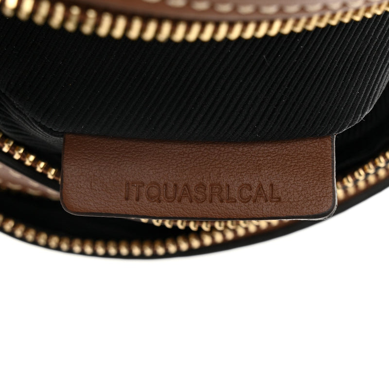 Canvas Calfskin Louise Bag Natural