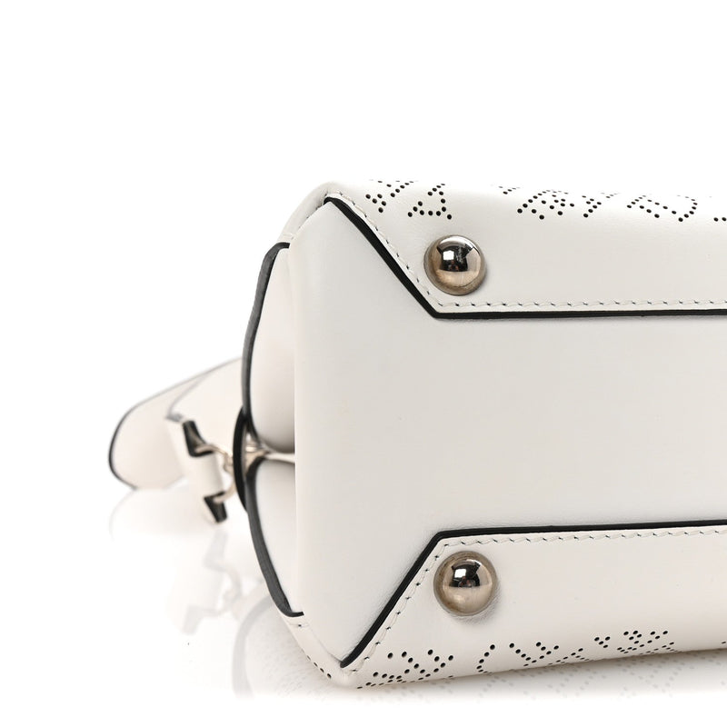 Calfskin Perforated Small Banner Tote