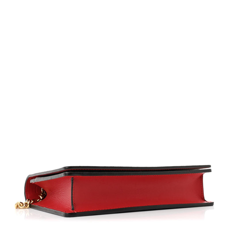 Gg Supreme Blooms Chain Wallet Blue