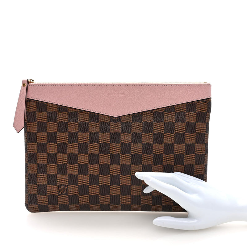 Damier Ebene Daily Pouch Rose Poudre