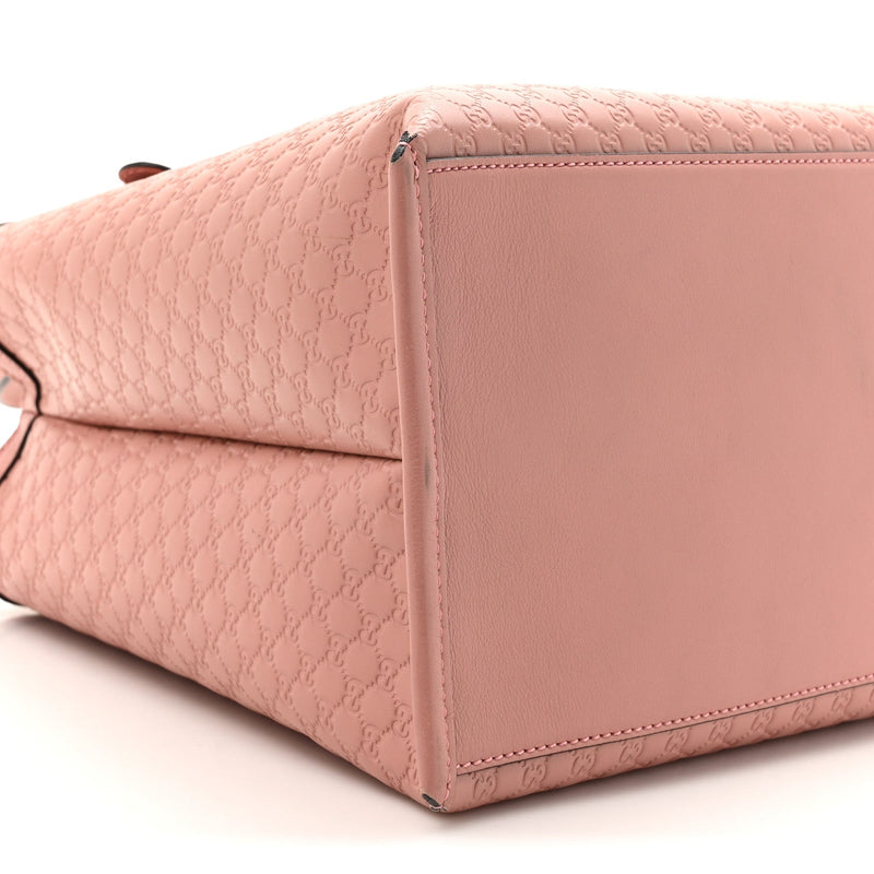 Soft Microguccissima Medium Tote Pink