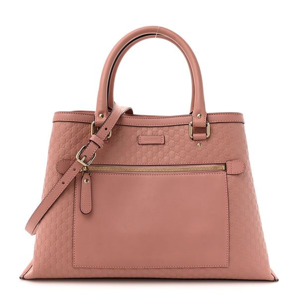 Soft Microguccissima Medium Tote Pink