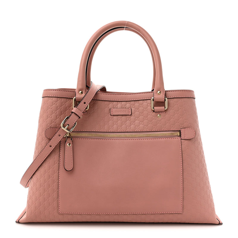 Soft Microguccissima Medium Tote Pink