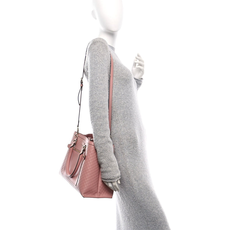 Soft Microguccissima Medium Tote Pink