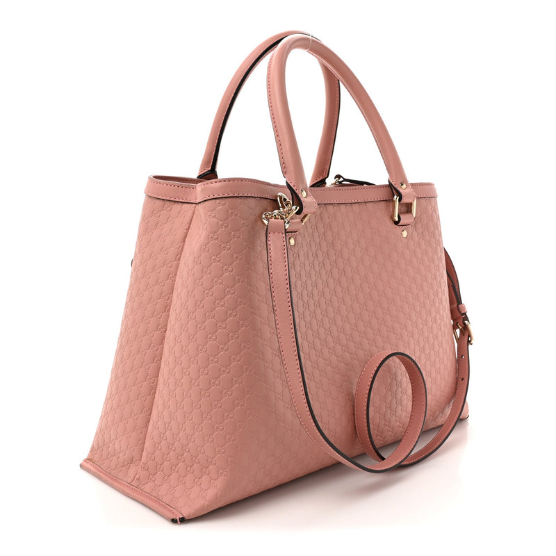 Soft Microguccissima Medium Tote Pink