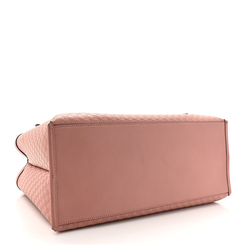 Soft Microguccissima Medium Tote Pink