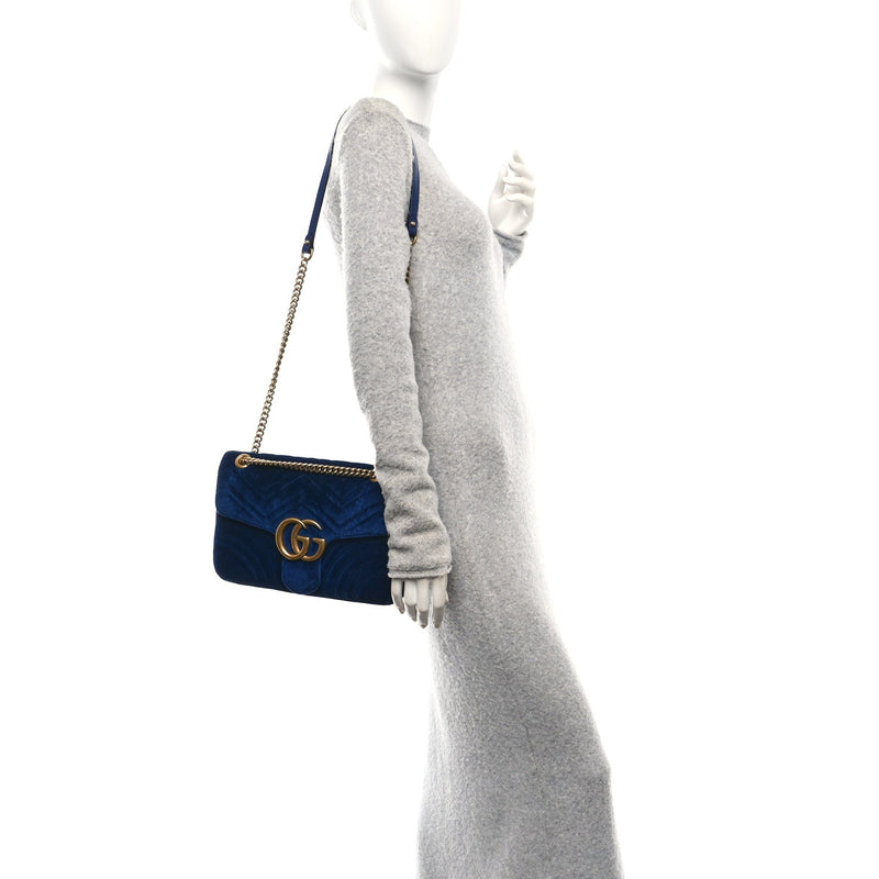 Velvet Matelasse Medium Gg Marmont