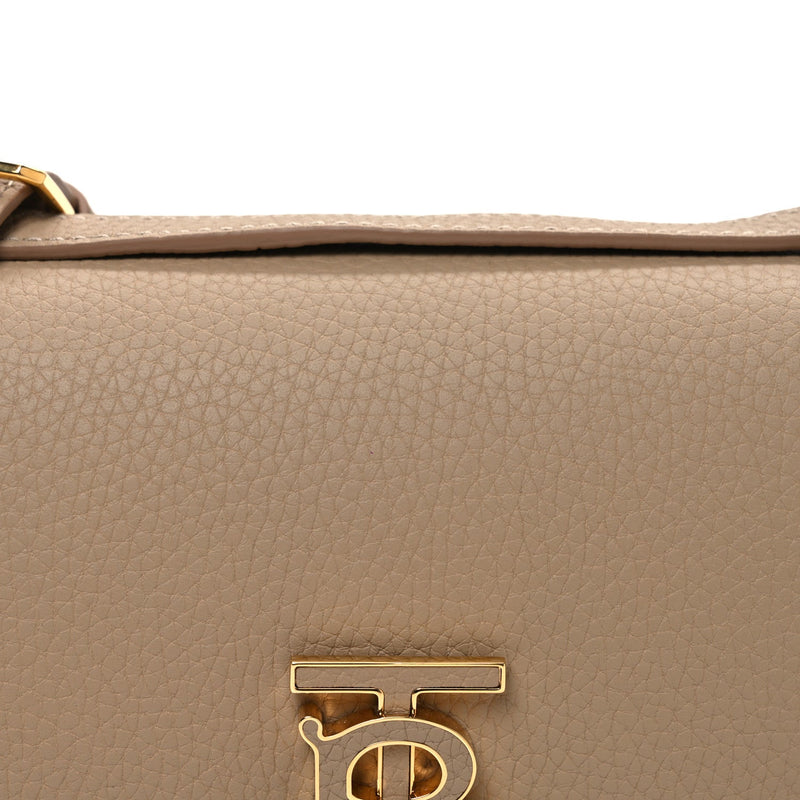 Grainy Calfskin Small Tb Bag Rose Beige