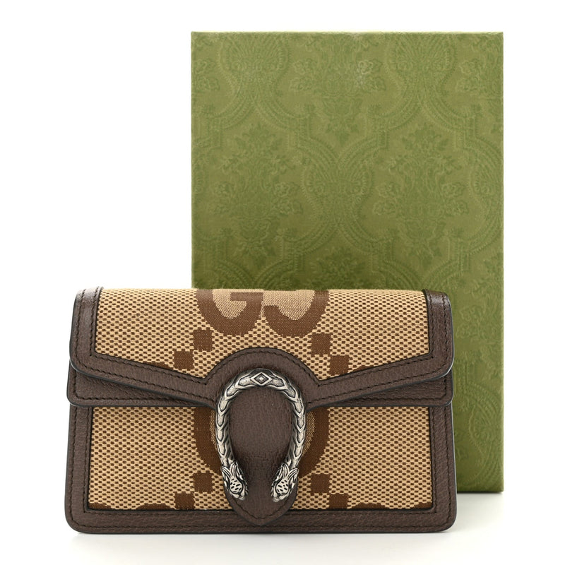 Jumbo Gg Textured Dollar Calfskin Super