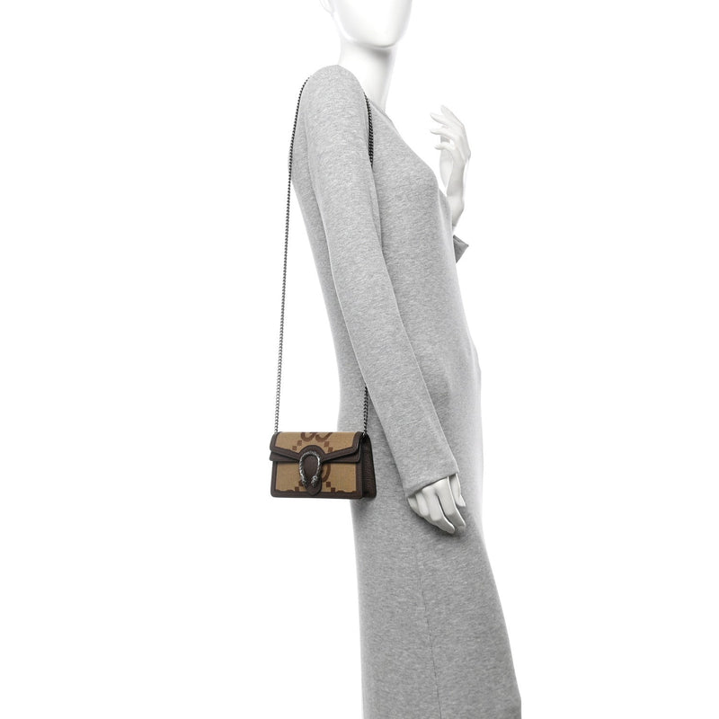 Jumbo Gg Textured Dollar Calfskin Super