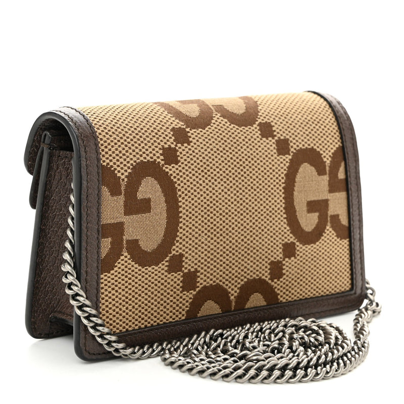 Jumbo Gg Textured Dollar Calfskin Super