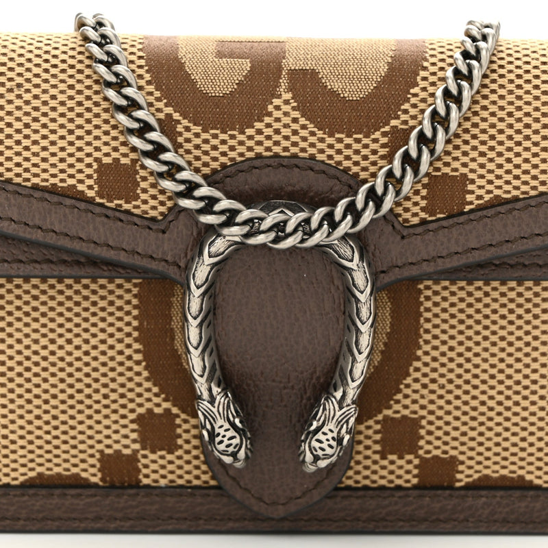 Jumbo Gg Textured Dollar Calfskin Super