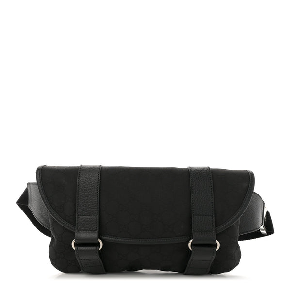Nylon Waist Belt Bag Black