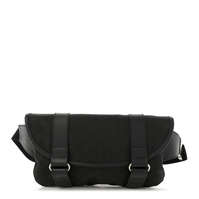 Nylon Waist Belt Bag Black