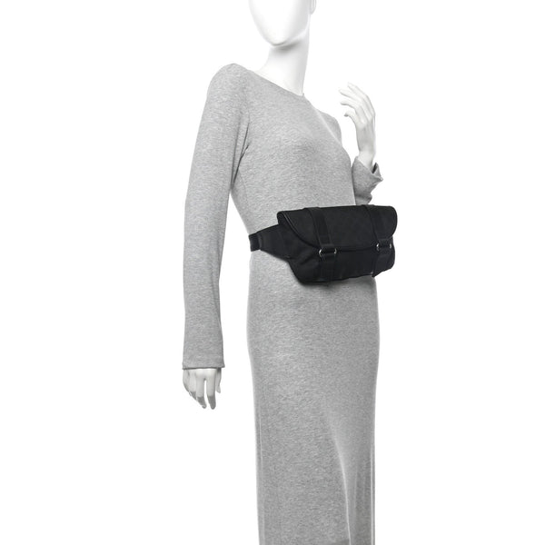 Nylon Waist Belt Bag Black