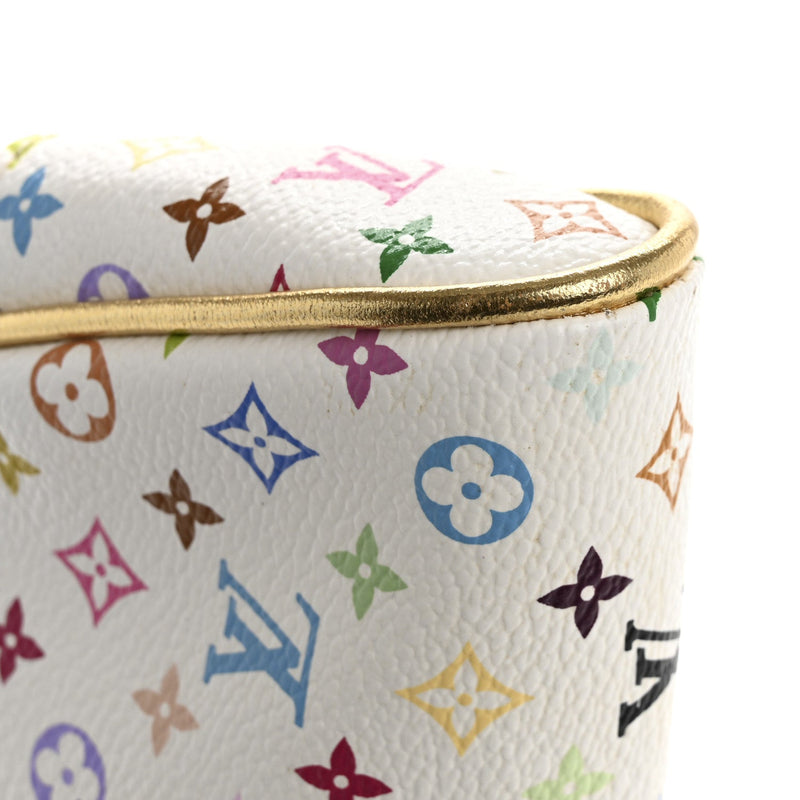 Multicolor Kate Clutch White