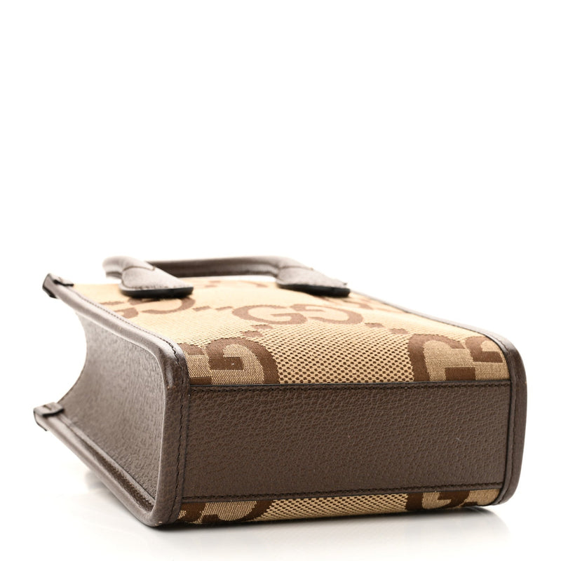 Jumbo Gg Textured Dollar Calfskin Web