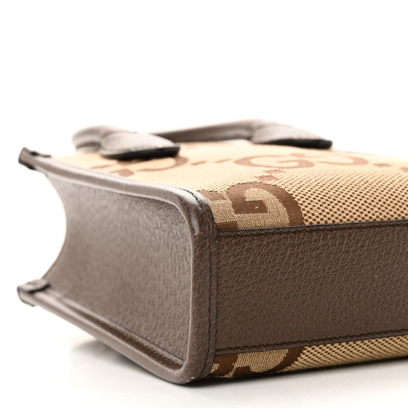 Jumbo Gg Textured Dollar Calfskin Web