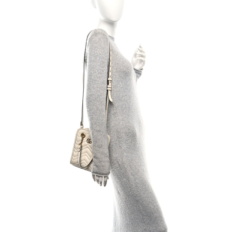 Calfskin Matelasse Chevron Mini Gg